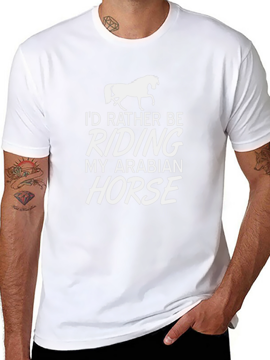 Id Rather Be Riding My Arabian Horse T-Shirt