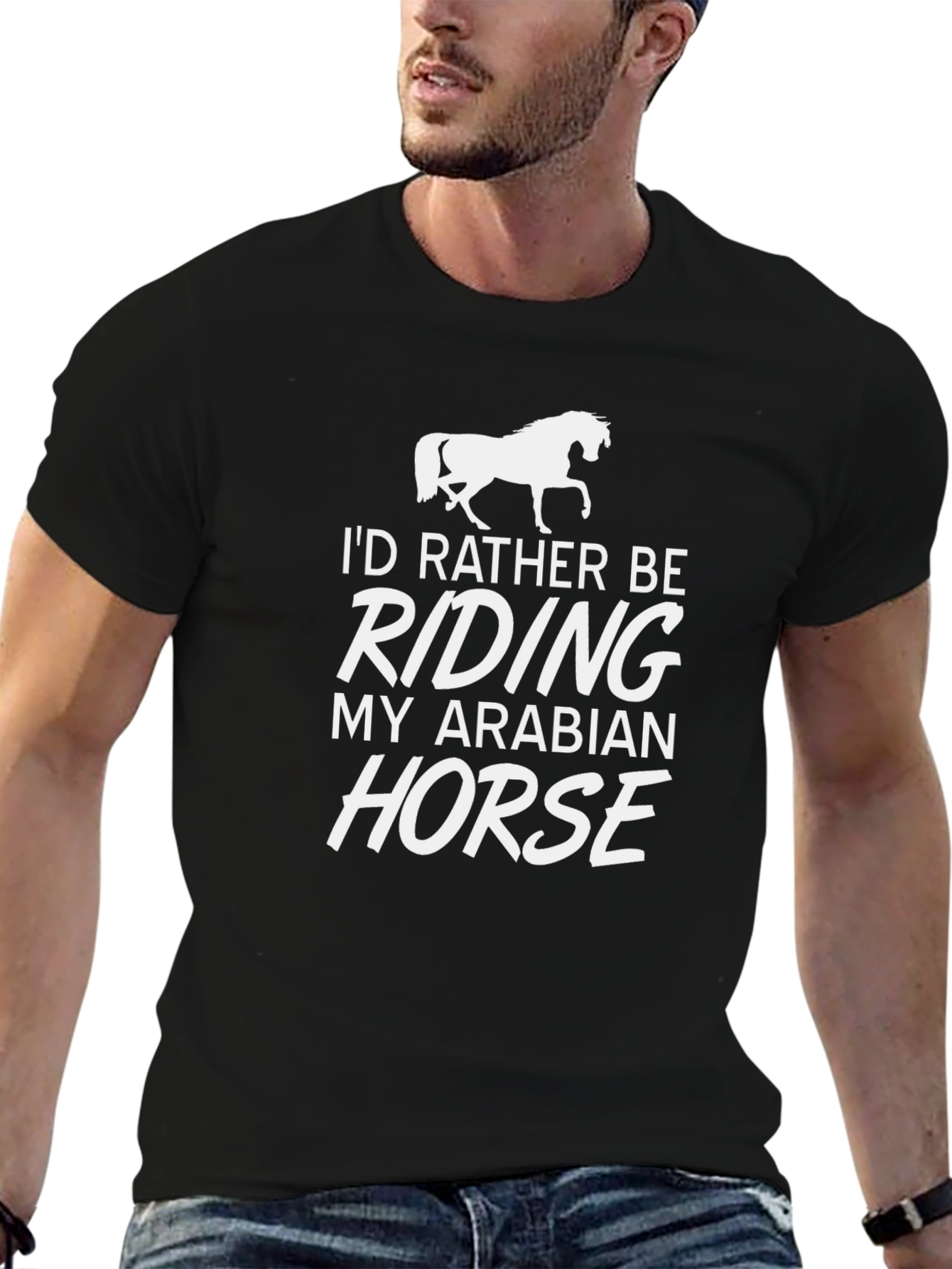 Id Rather Be Riding My Arabian Horse T-Shirt