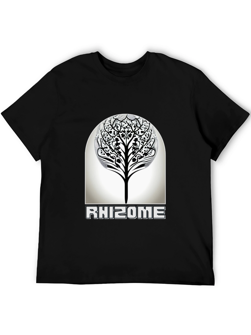 Rhizome Tree Graphic T-Shirt - Modern Nature Inspired Design