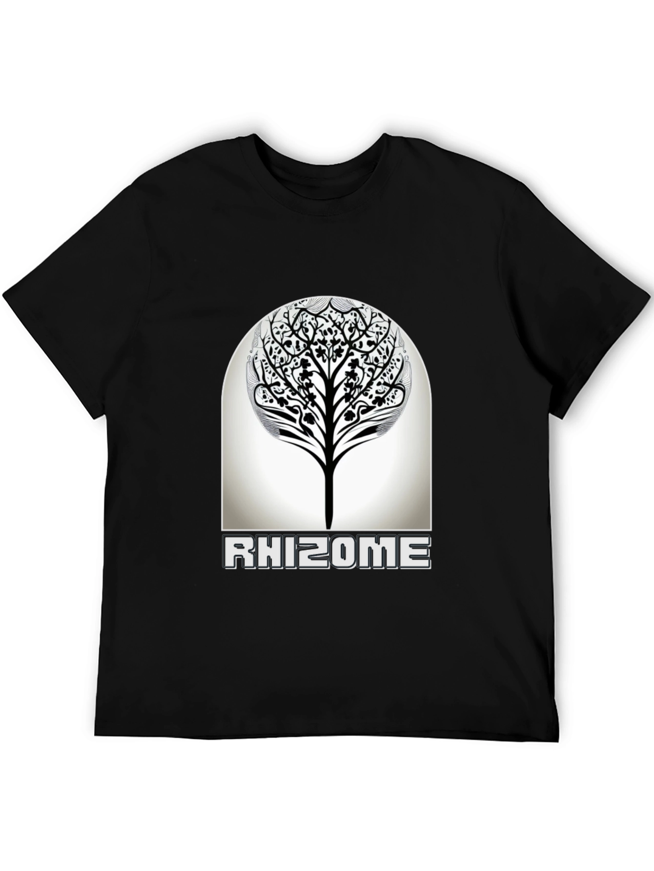 Rhizome Tree Graphic T-Shirt - Modern Nature Inspired Design