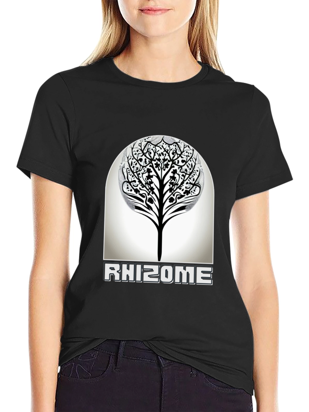 Rhizome Tree Graphic T-Shirt - Modern Nature Inspired Design