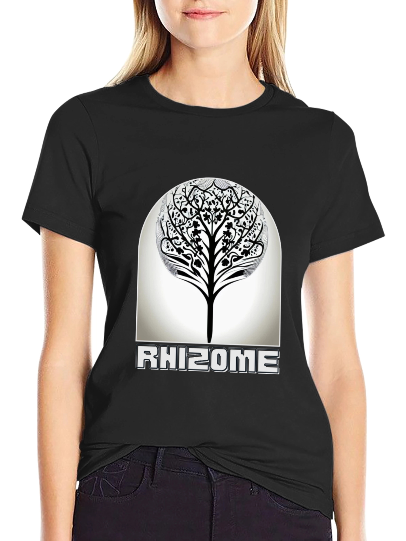 Rhizome Tree Graphic T-Shirt - Modern Nature Inspired Design