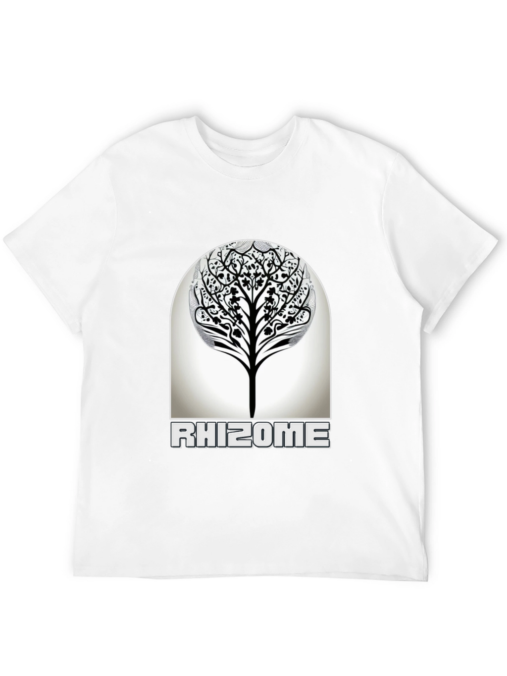 Rhizome Tree Graphic T-Shirt - Modern Nature Inspired Design