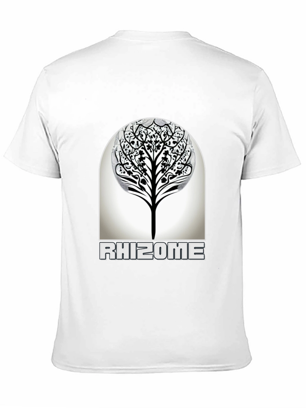 Rhizome Tree Graphic T-Shirt - Modern Nature Inspired Design