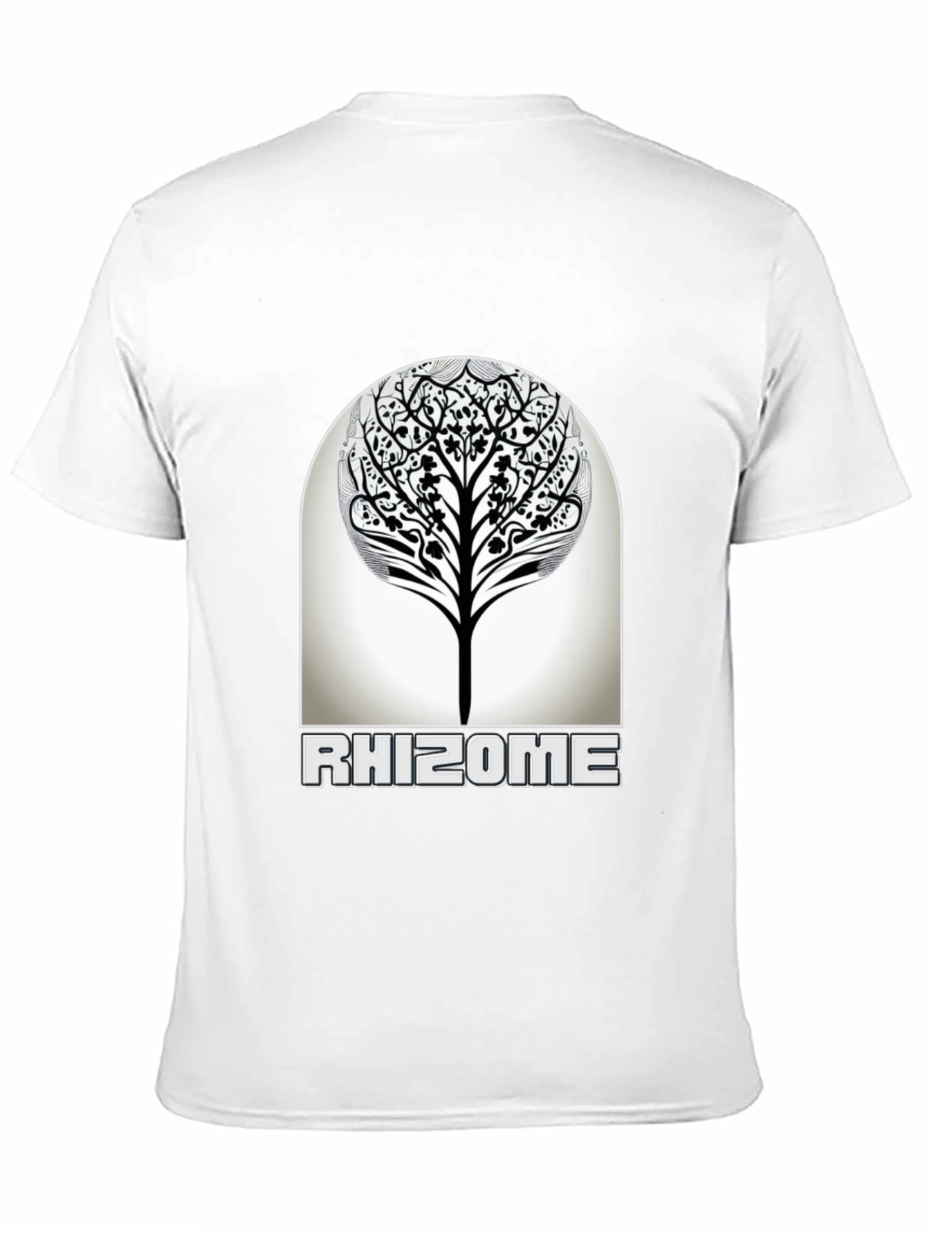 Rhizome Tree Graphic T-Shirt - Modern Nature Inspired Design