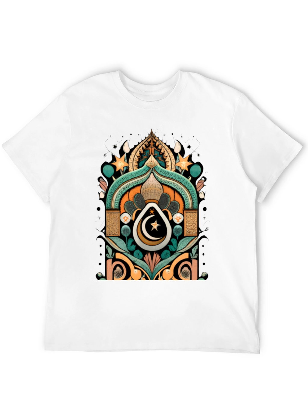 Ramadan Crescent Moon Star Graphic Tee