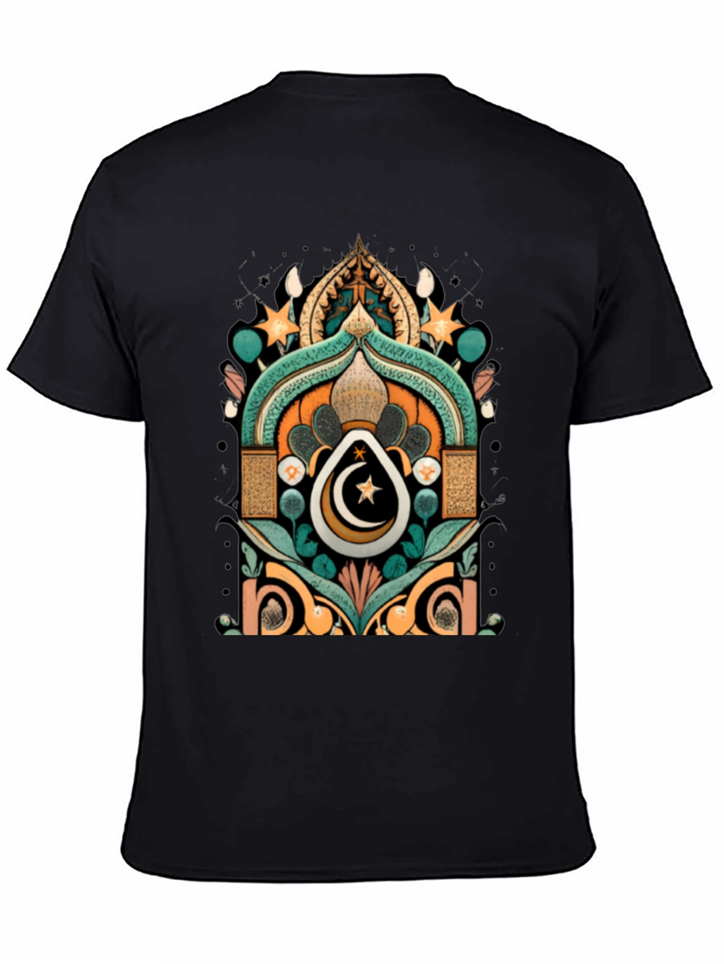 Ramadan Crescent Moon Star Graphic Tee