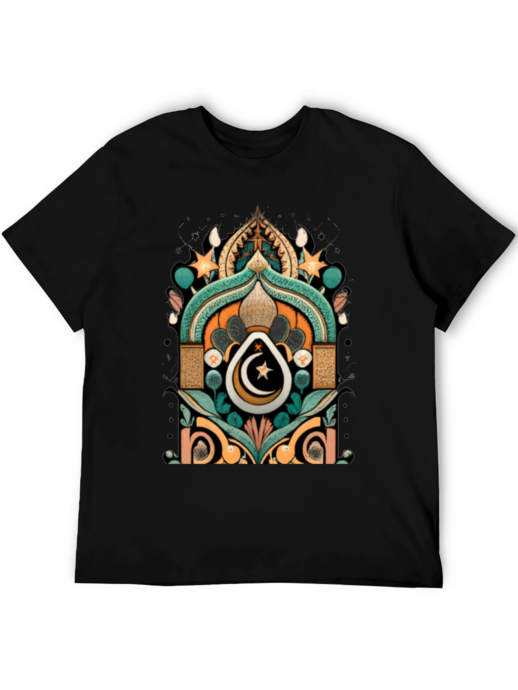 Ramadan Crescent Moon Star Graphic Tee
