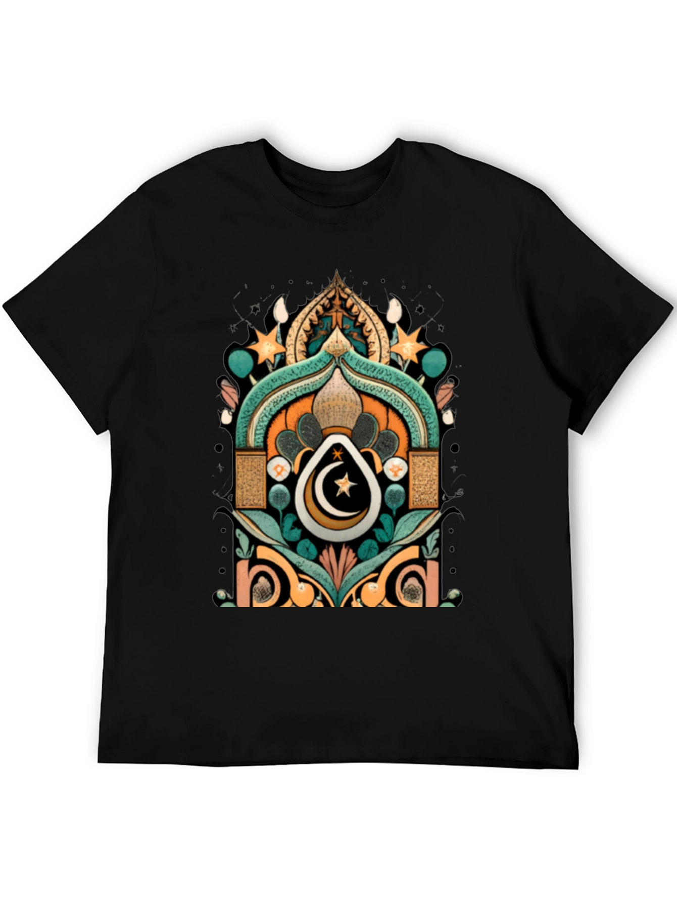 Ramadan Crescent Moon Star Graphic Tee