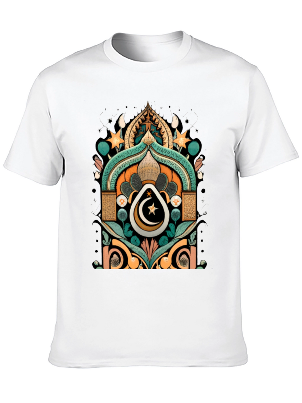 Ramadan Crescent Moon Star Graphic Tee