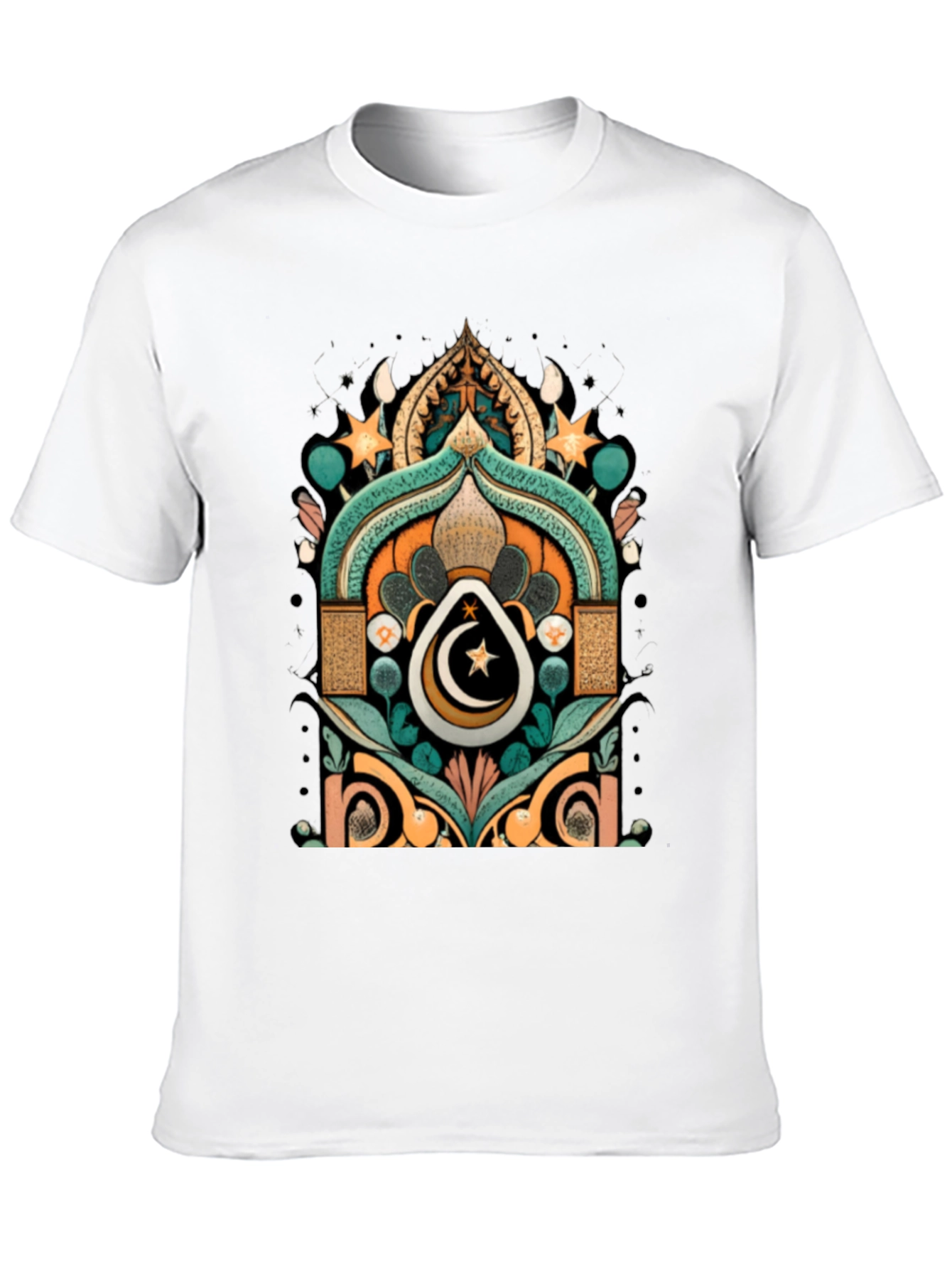 Ramadan Crescent Moon Star Graphic Tee