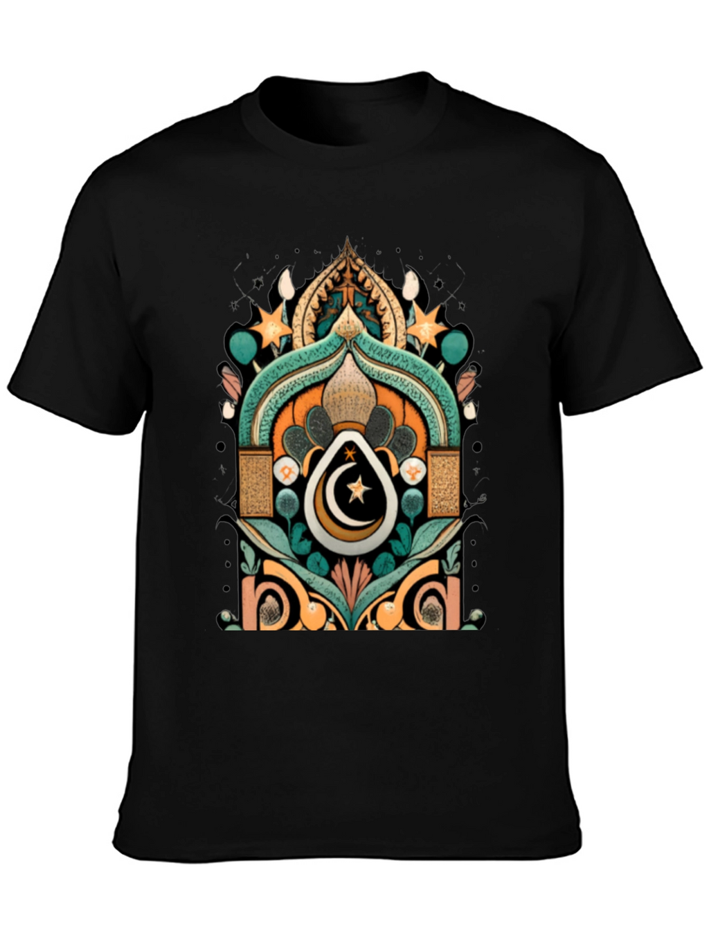 Ramadan Crescent Moon Star Graphic Tee