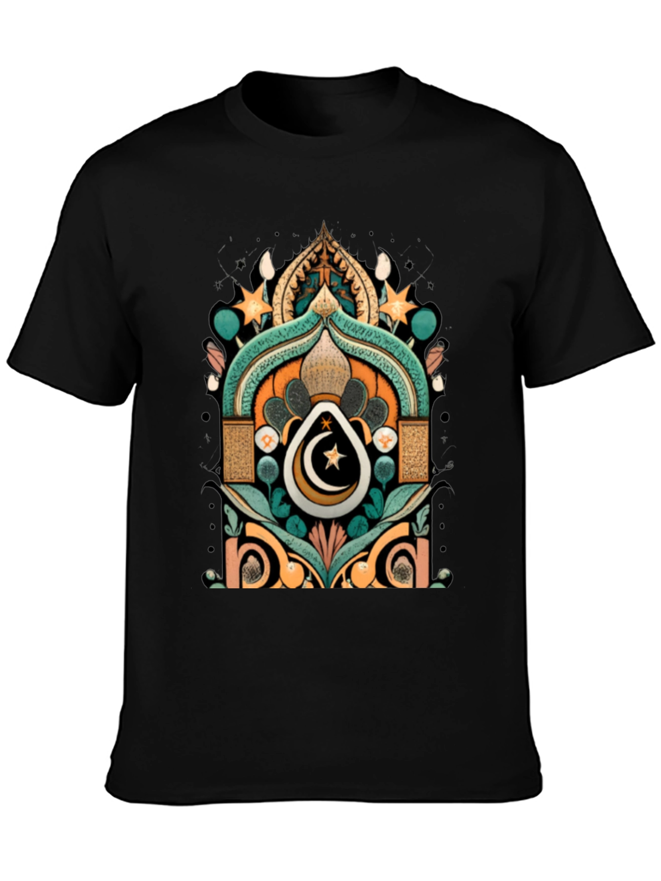 Ramadan Crescent Moon Star Graphic Tee