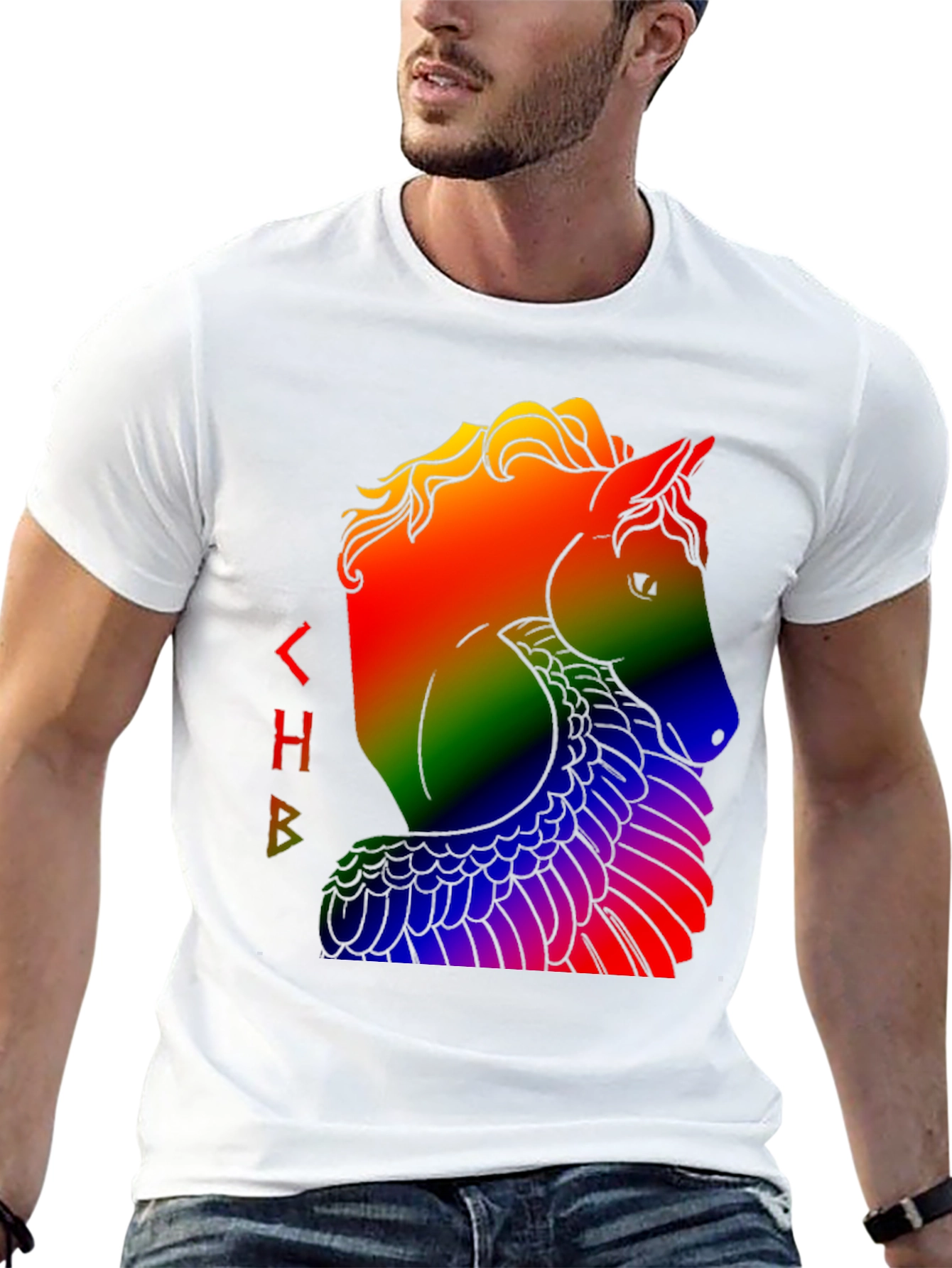 Rainbow Pegasus Graphic T-Shirt