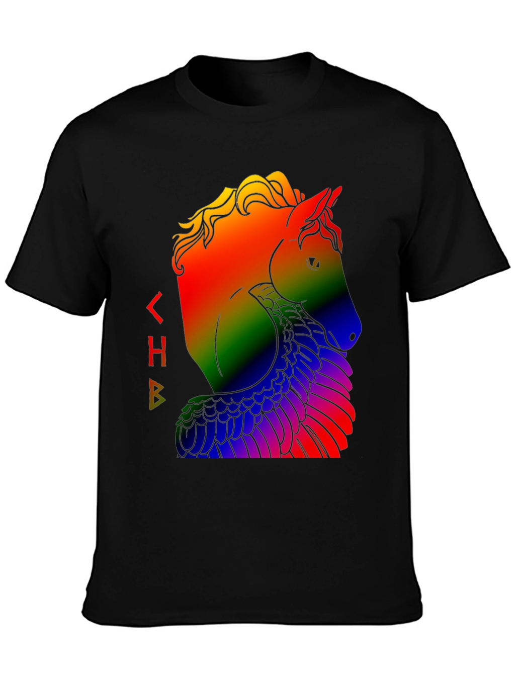 Rainbow Pegasus Graphic T-Shirt