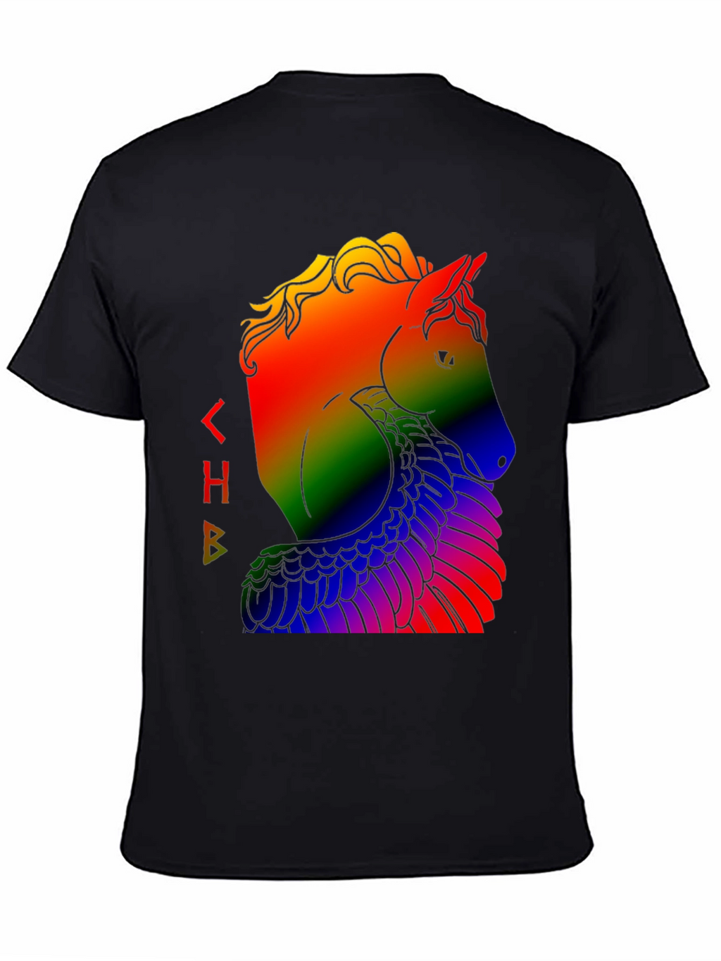 Rainbow Pegasus Graphic T-Shirt