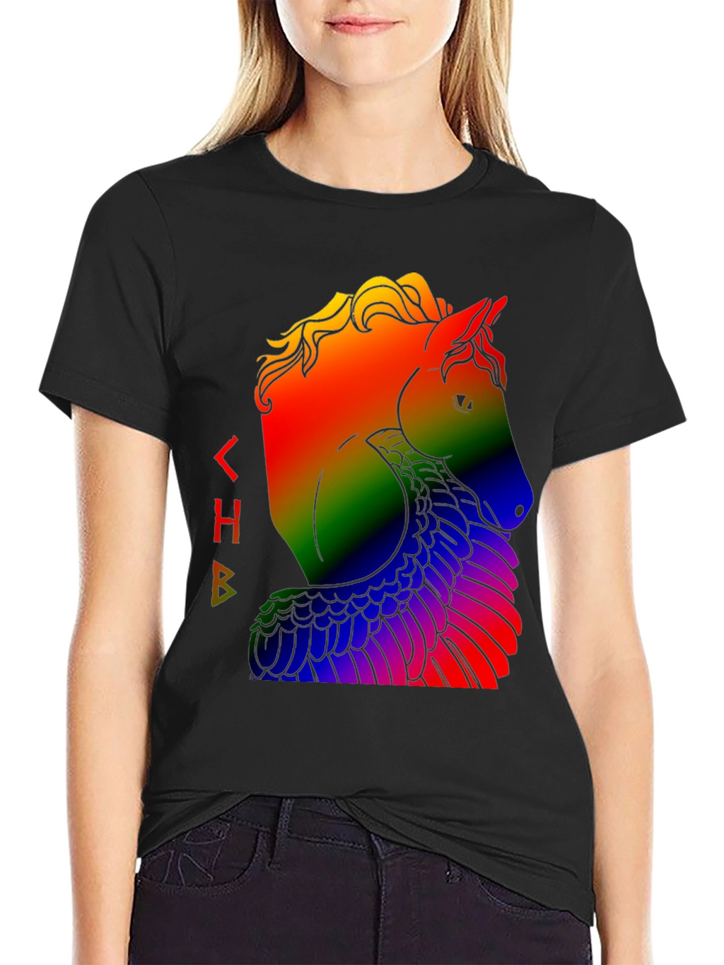 Rainbow Pegasus Graphic T-Shirt