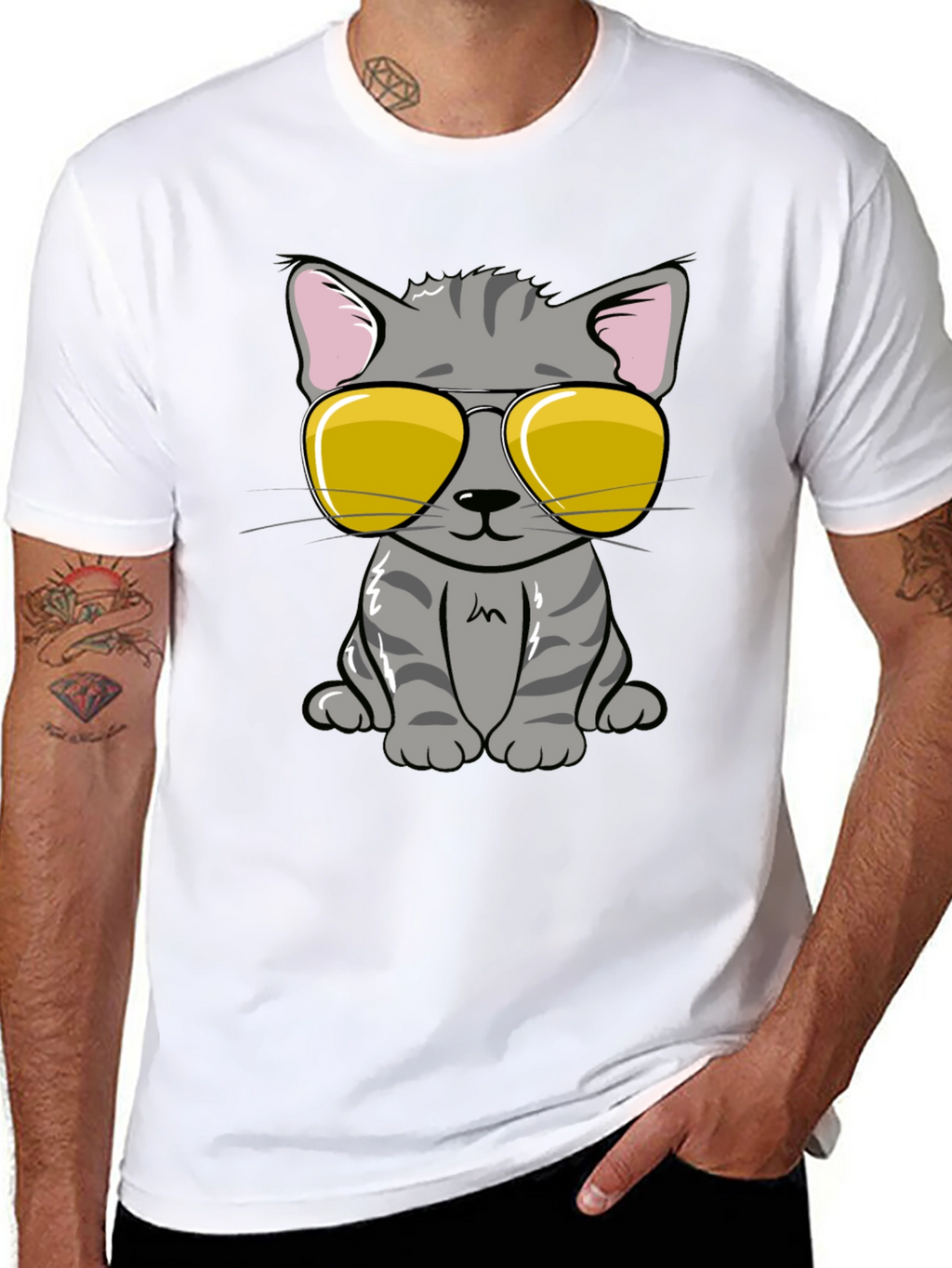 Cool Cat T-Shirt - Stylish Graphic Tee