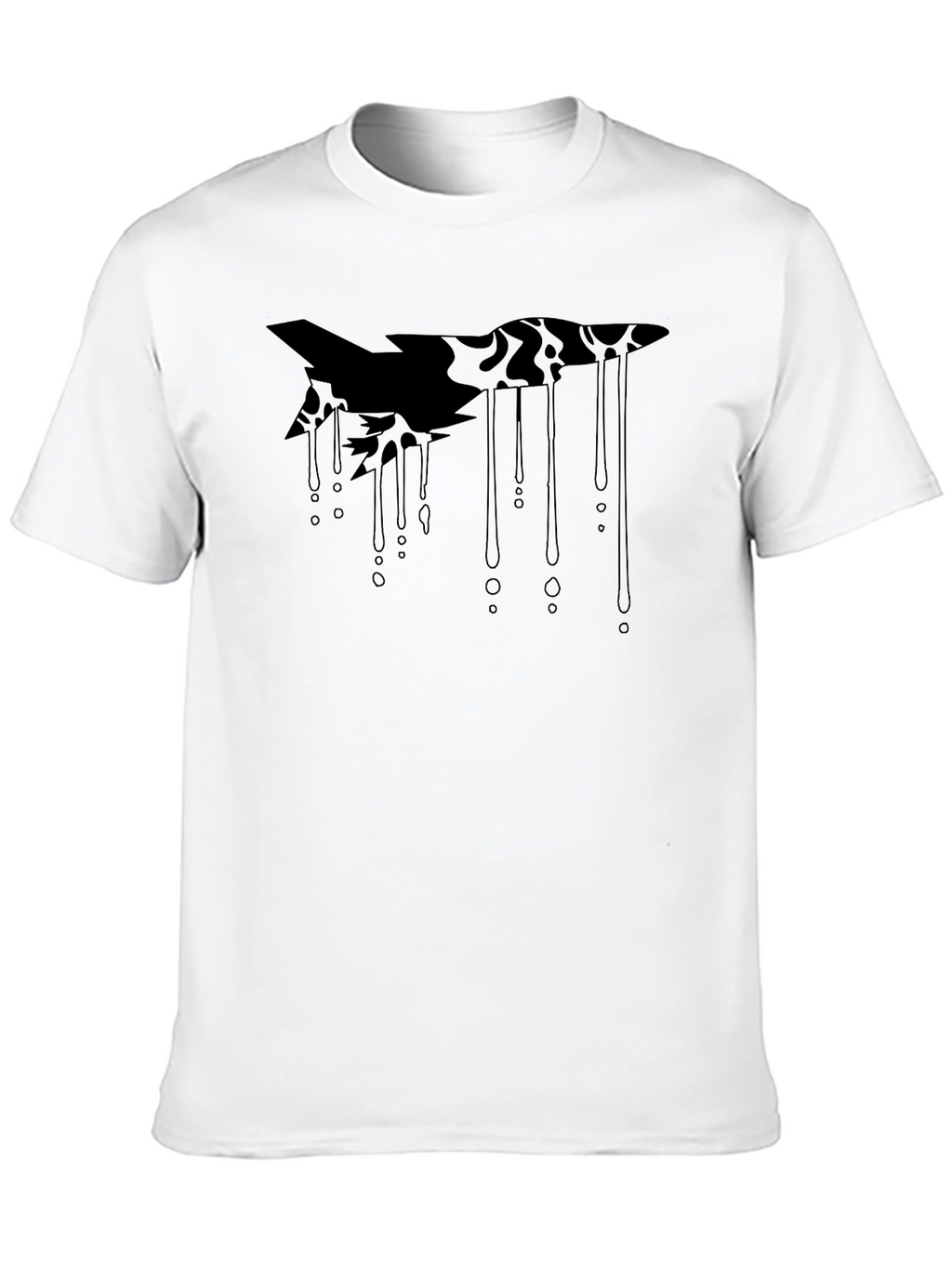 Abstract Graphic Black T-Shirt - Modern Streetwear Tee
