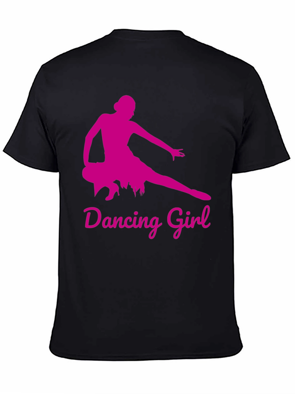 Dancing Girl Graphic Tee - Black