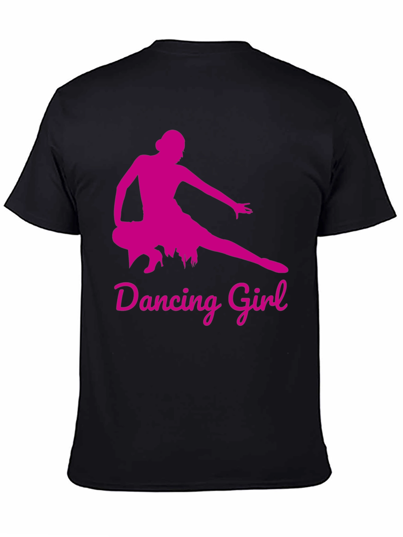 Dancing Girl Graphic Tee - Black