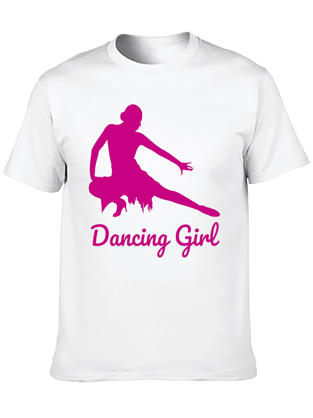 Dancing Girl Graphic Tee - Black