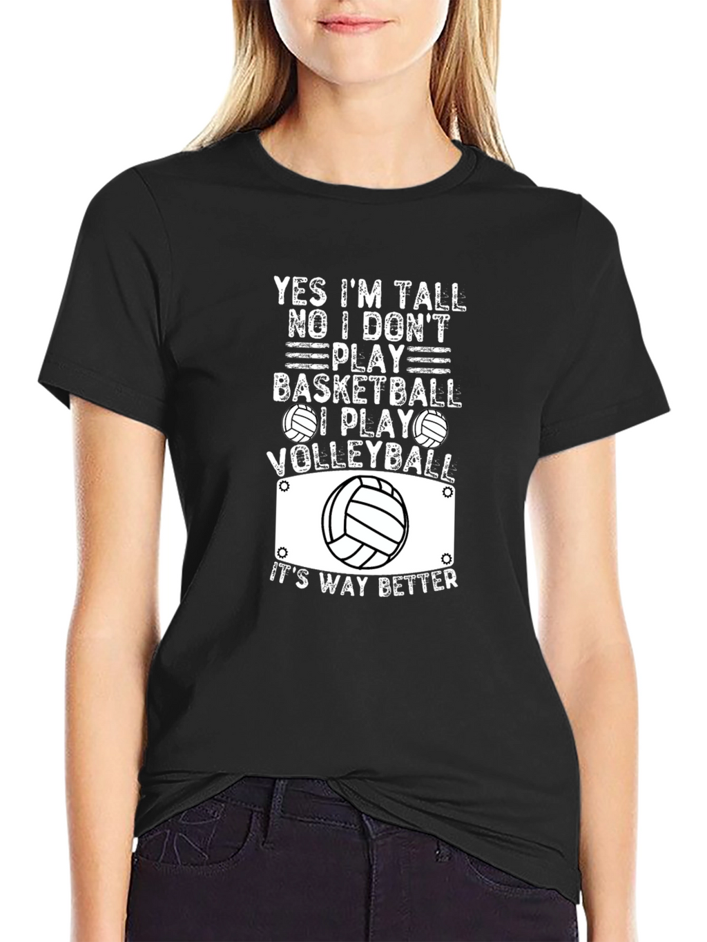 Volleyball T-Shirt: Yes Im Tall