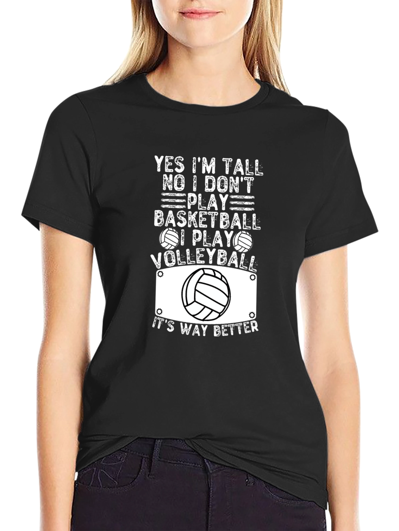 Volleyball T-Shirt: Yes Im Tall