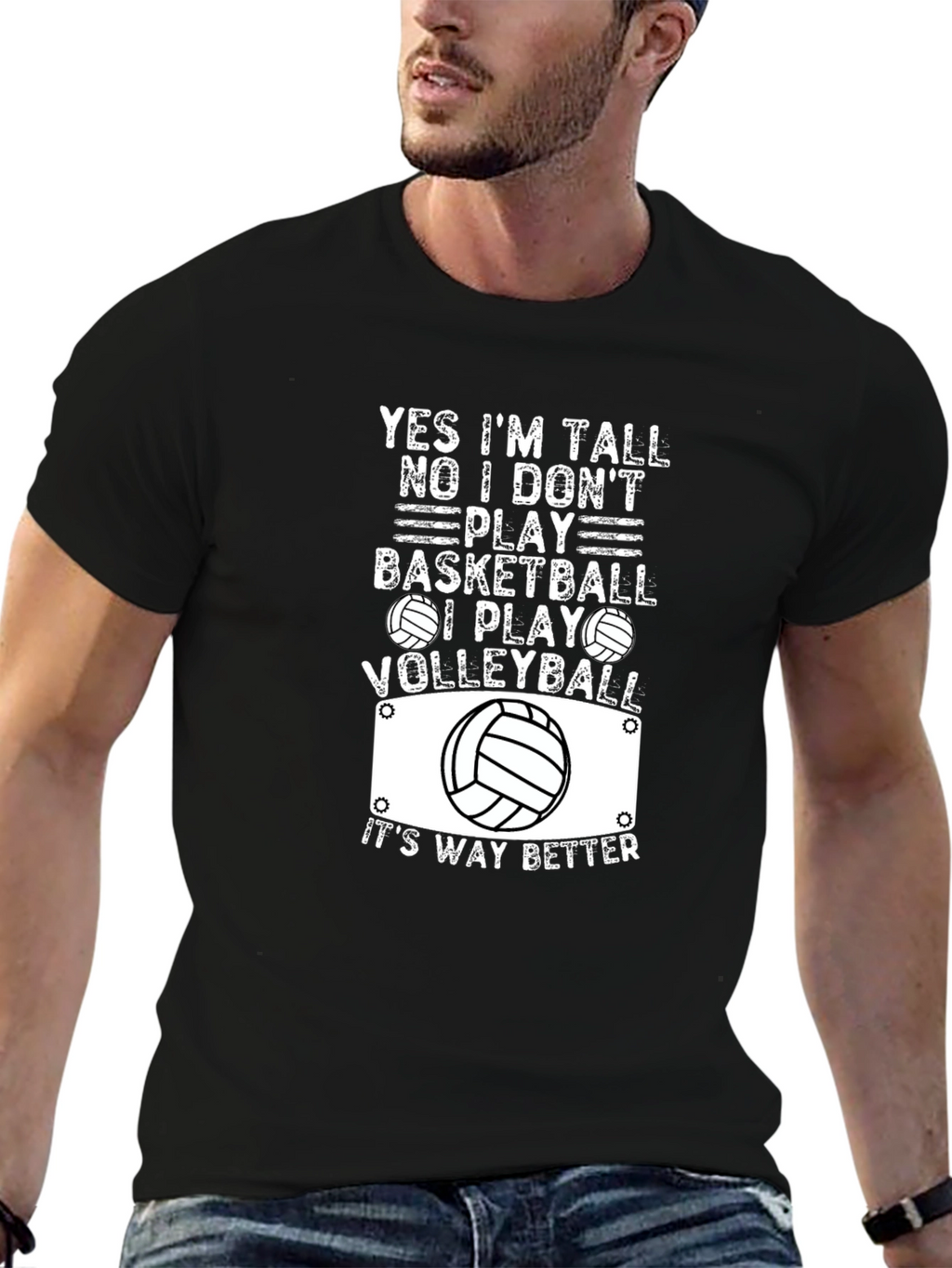 Volleyball T-Shirt: Yes Im Tall