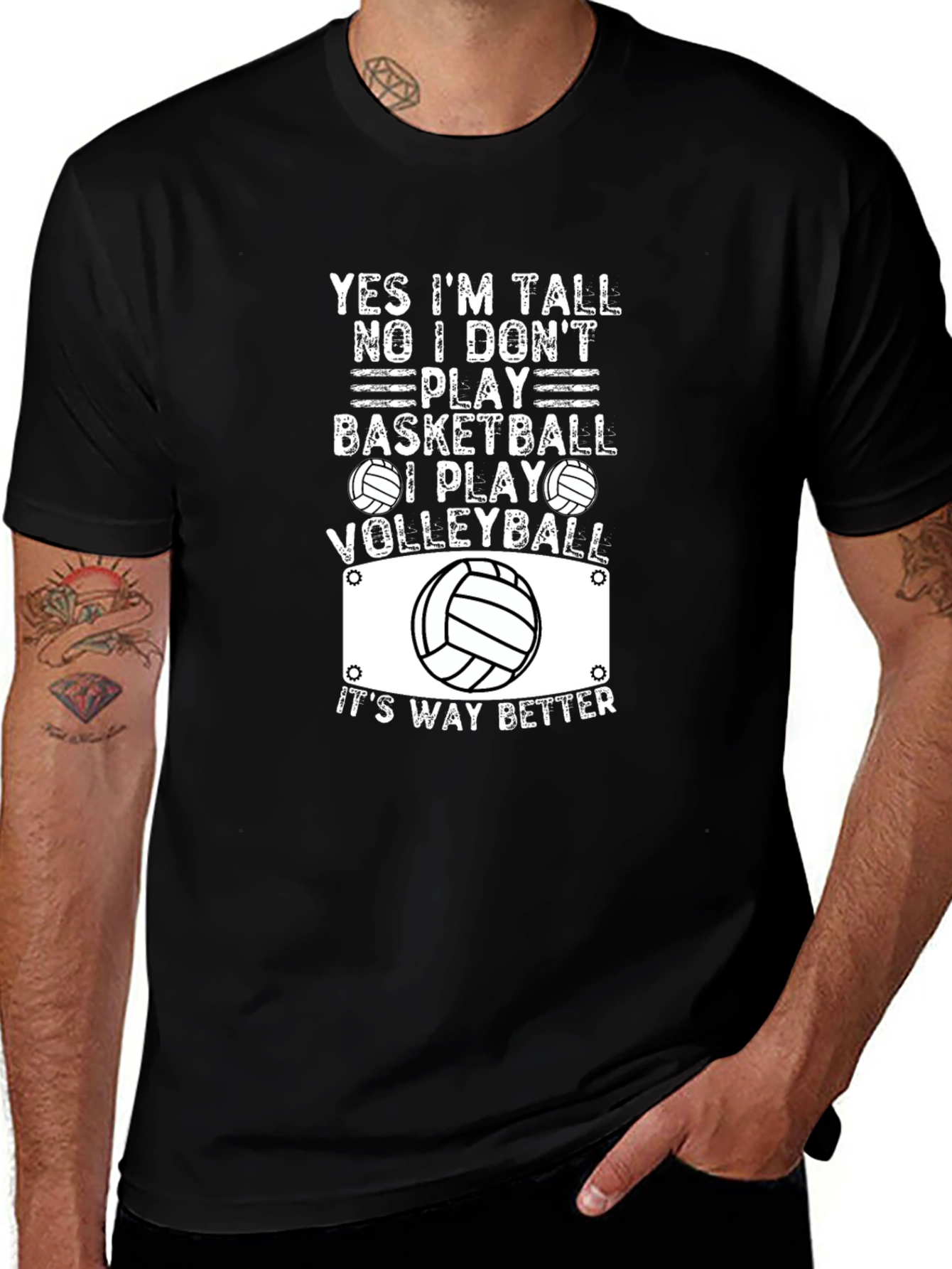 Volleyball T-Shirt: Yes Im Tall