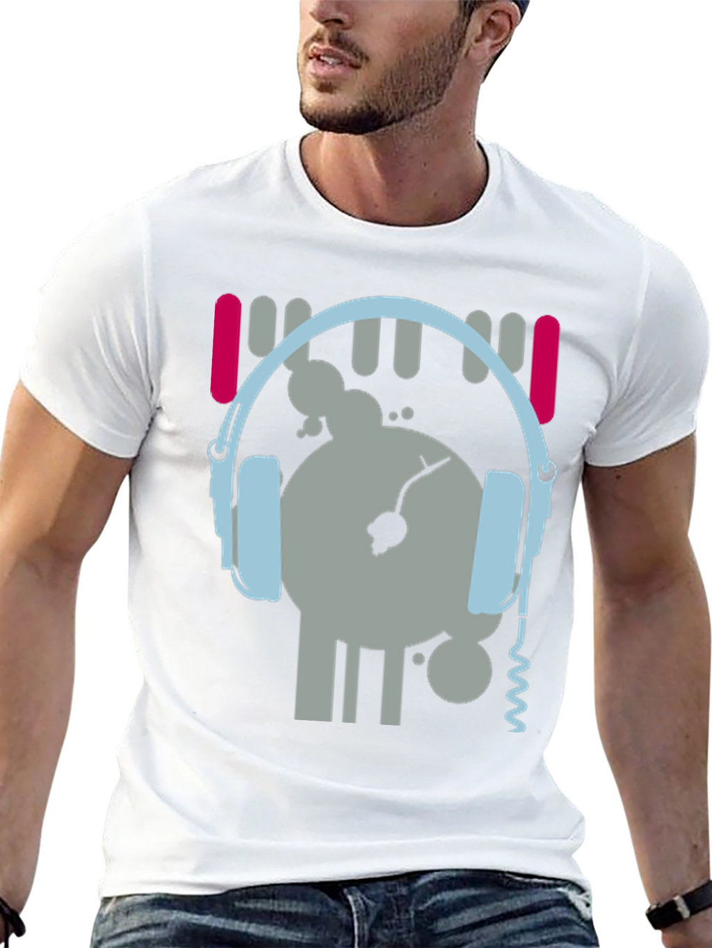 DJ Graphic Tee - Music Lovers Black T-Shirt