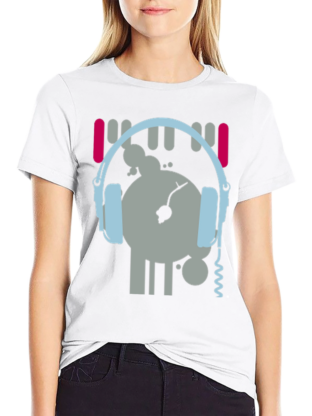 DJ Graphic Tee - Music Lovers Black T-Shirt