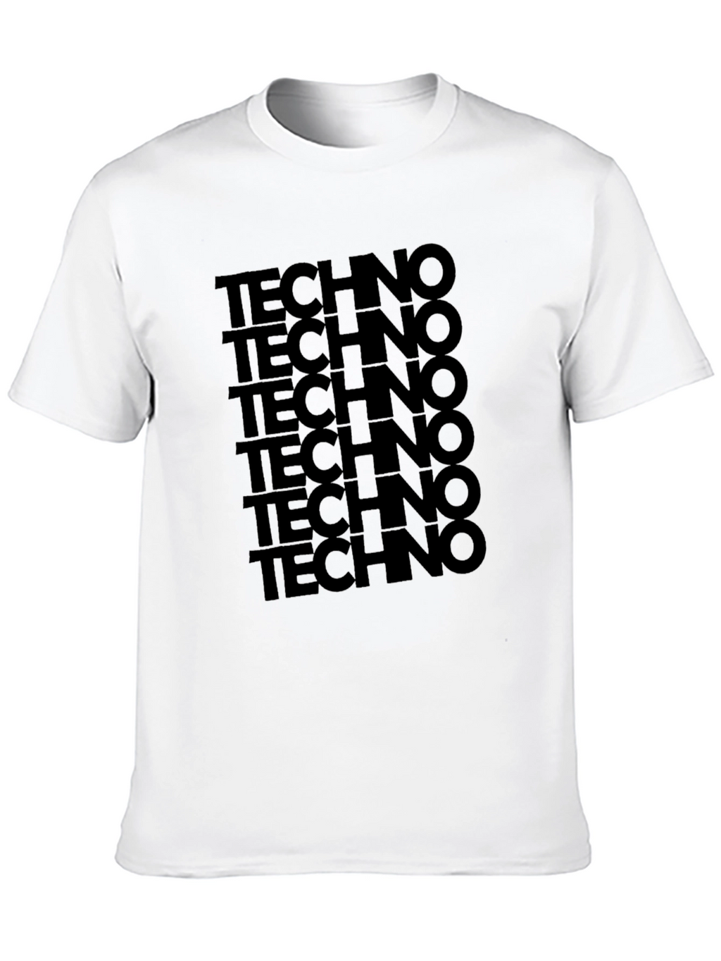 Techno Stack Graphic T-Shirt - Black