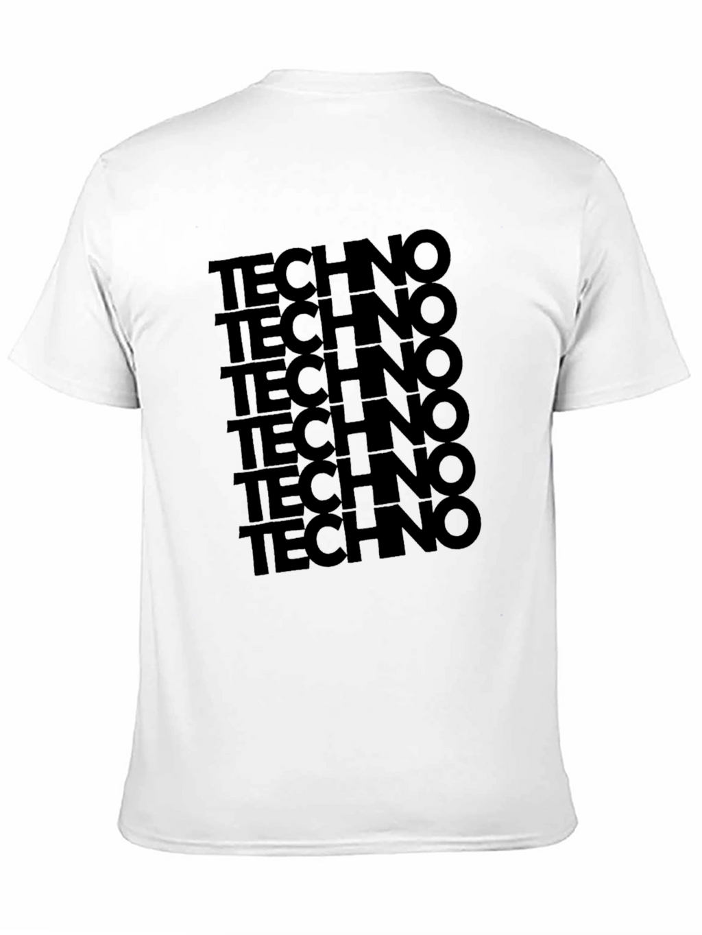 Techno Stack Graphic T-Shirt - Black
