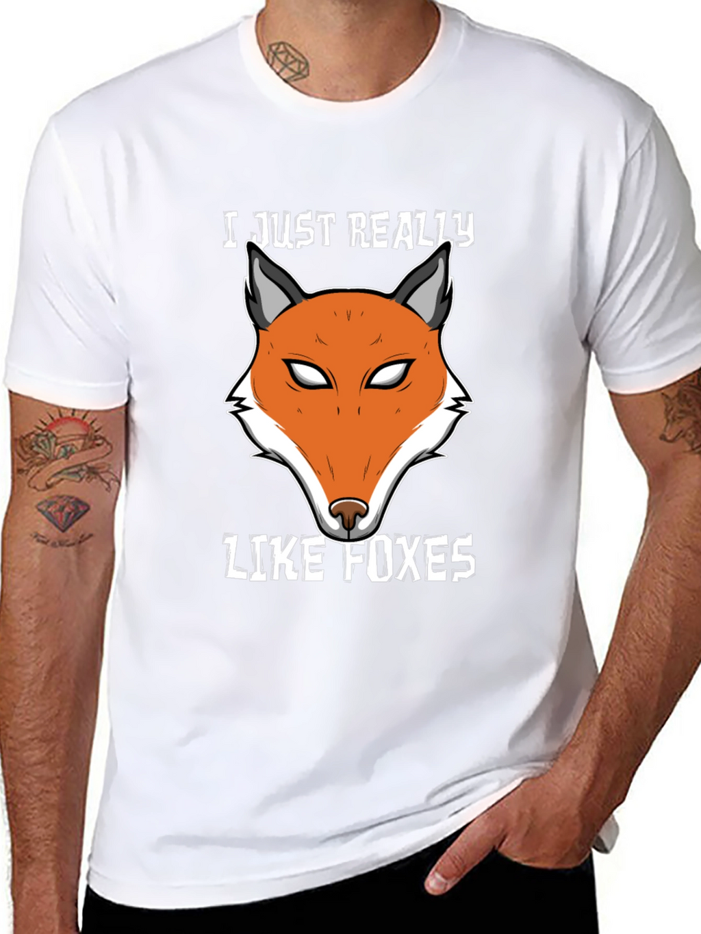 Fox Lover T-Shirt | Cute Fox Face Design