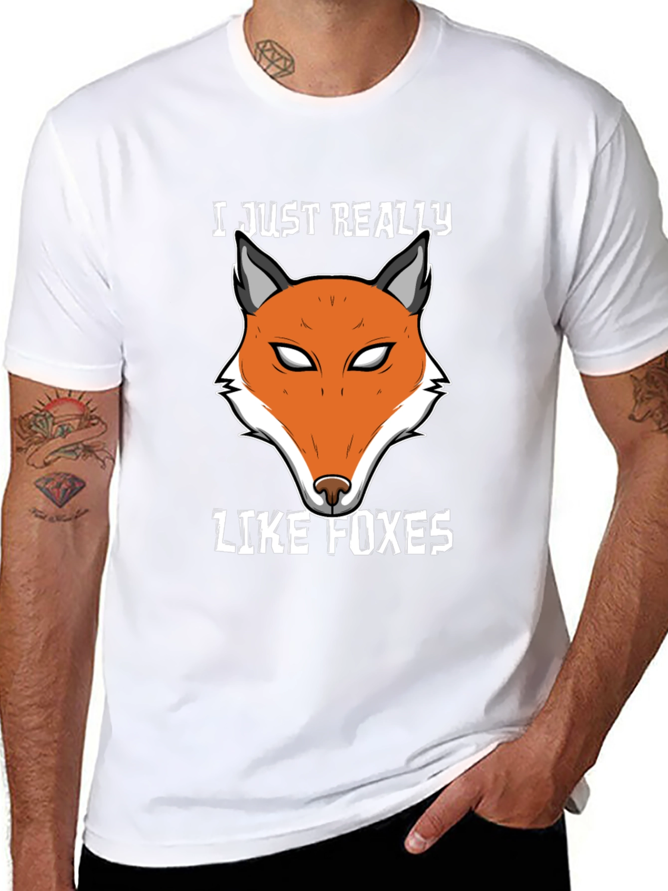 Fox Lover T-Shirt | Cute Fox Face Design
