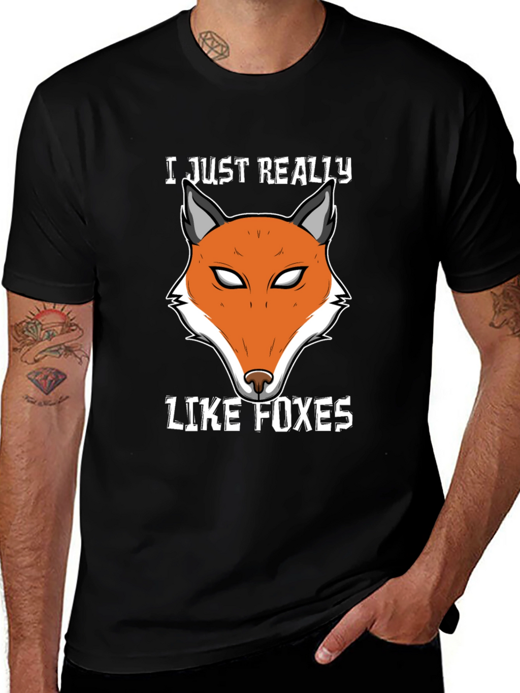 Fox Lover T-Shirt | Cute Fox Face Design