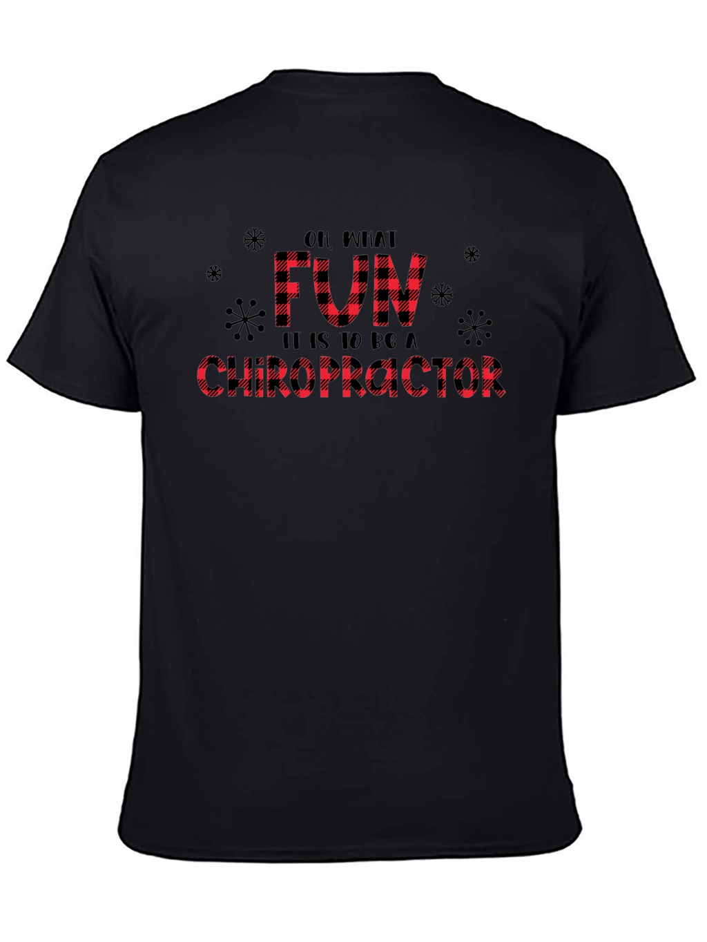 Fun Chiropractor Buffalo Plaid Tee