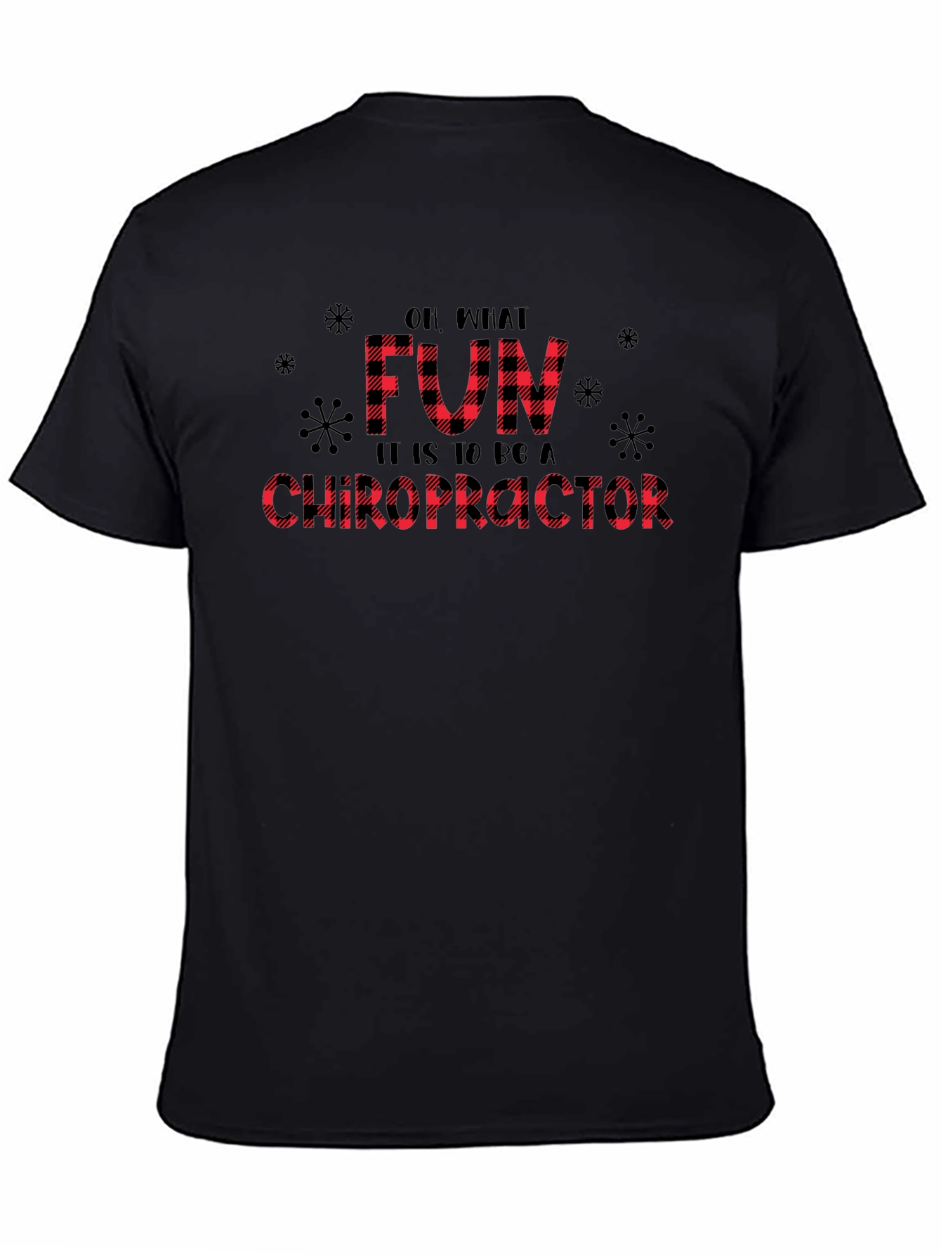 Fun Chiropractor Buffalo Plaid Tee