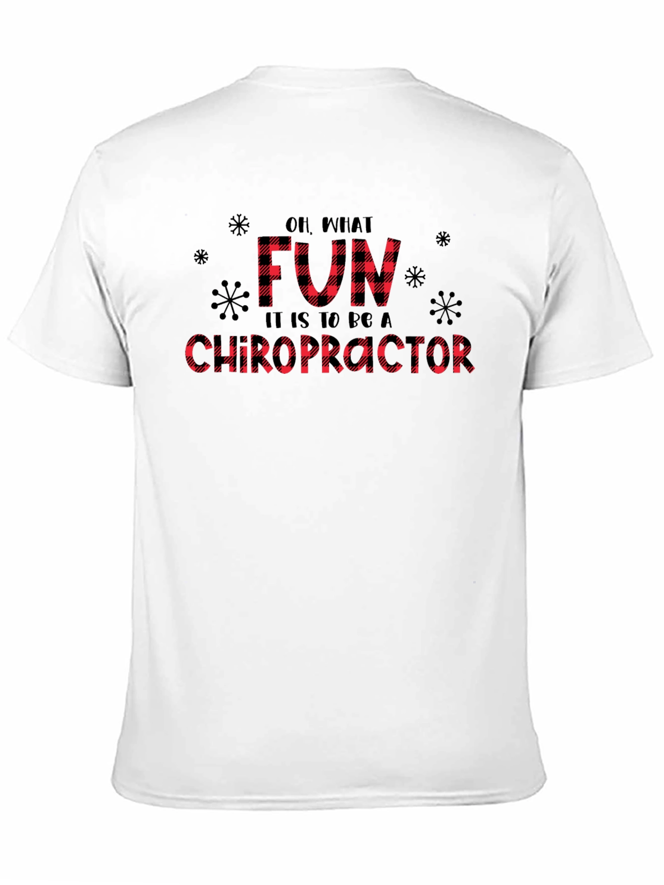 Fun Chiropractor Buffalo Plaid Tee