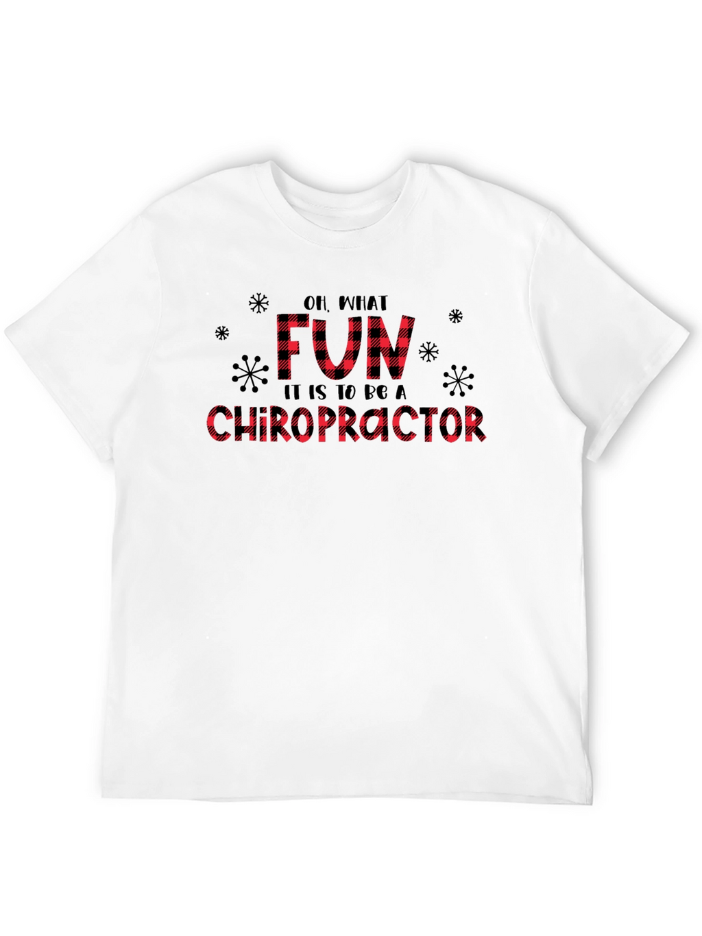 Fun Chiropractor Buffalo Plaid Tee