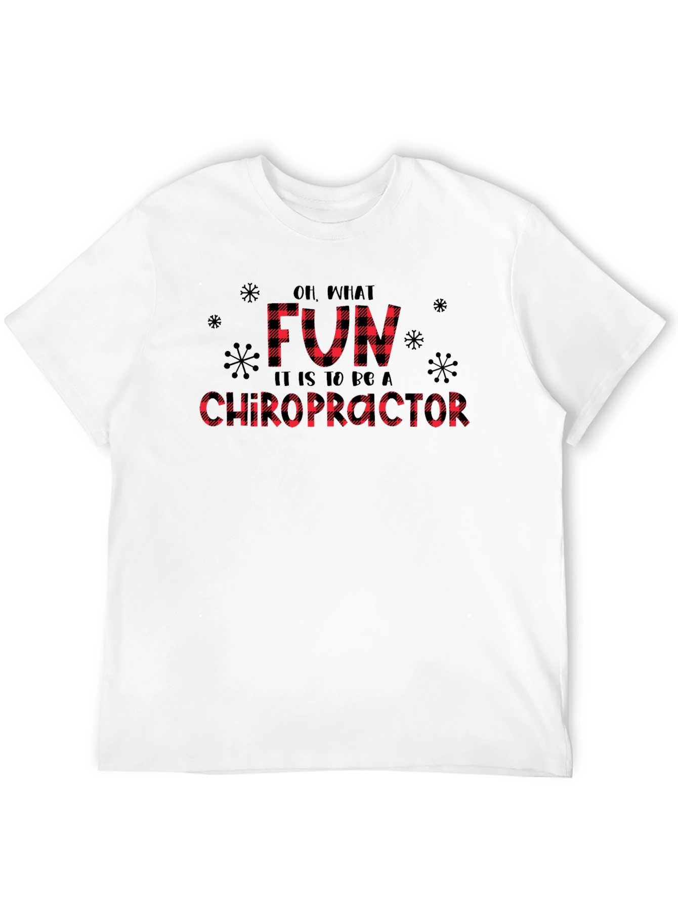 Fun Chiropractor Buffalo Plaid Tee