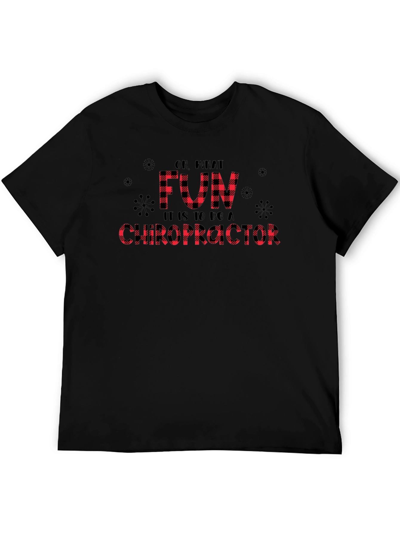 Fun Chiropractor Buffalo Plaid Tee