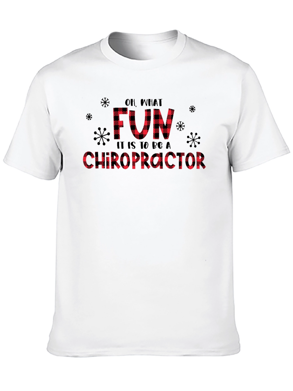 Fun Chiropractor Buffalo Plaid Tee