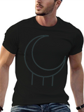 Lunar Symbol Graphic Black Tee