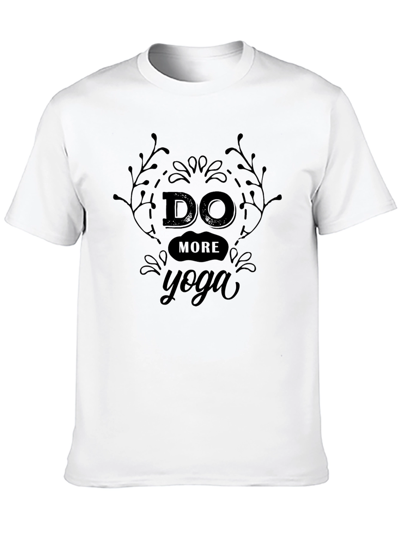 Do More Yoga Black Graphic Tee