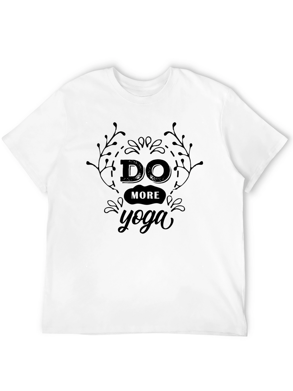 Do More Yoga Black Graphic Tee