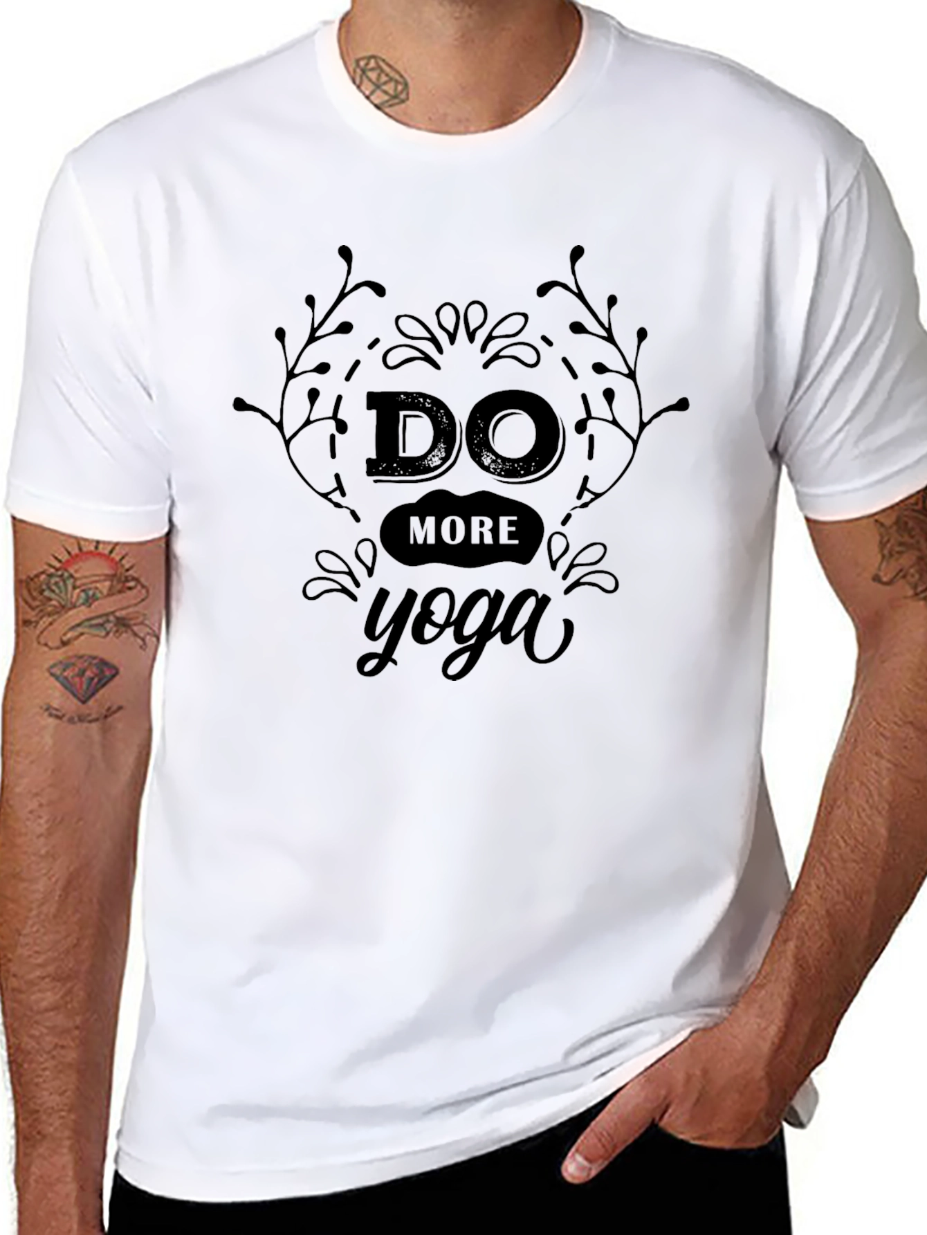 Do More Yoga Black Graphic Tee