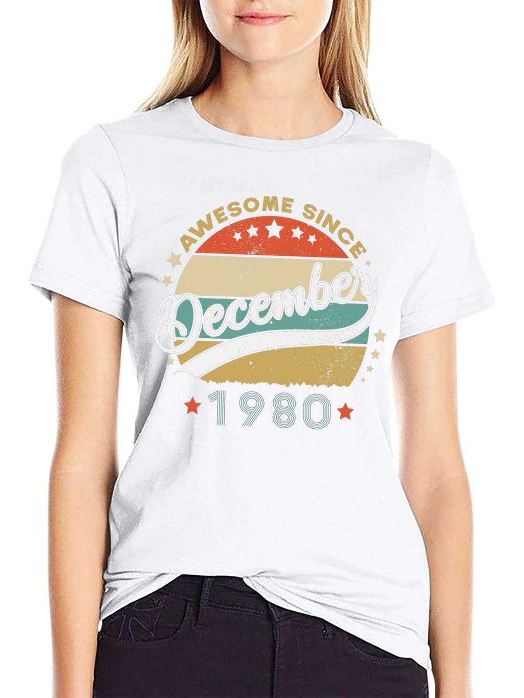 Awesome Since December 1980 Black T-Shirt