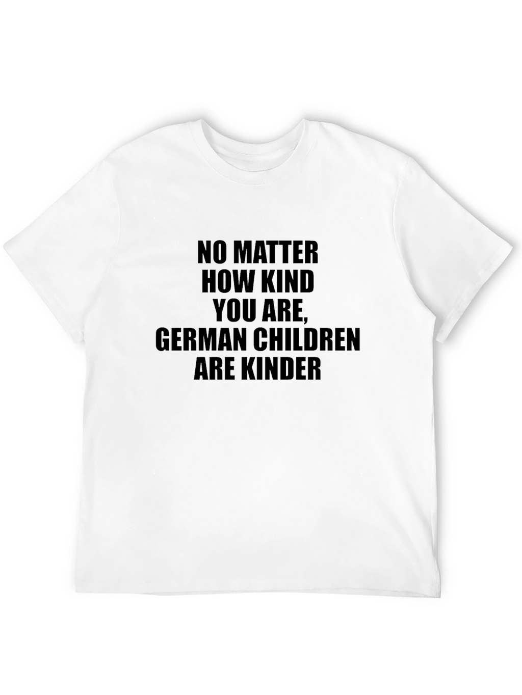 Humorous German Children Kinder Black T-Shirt